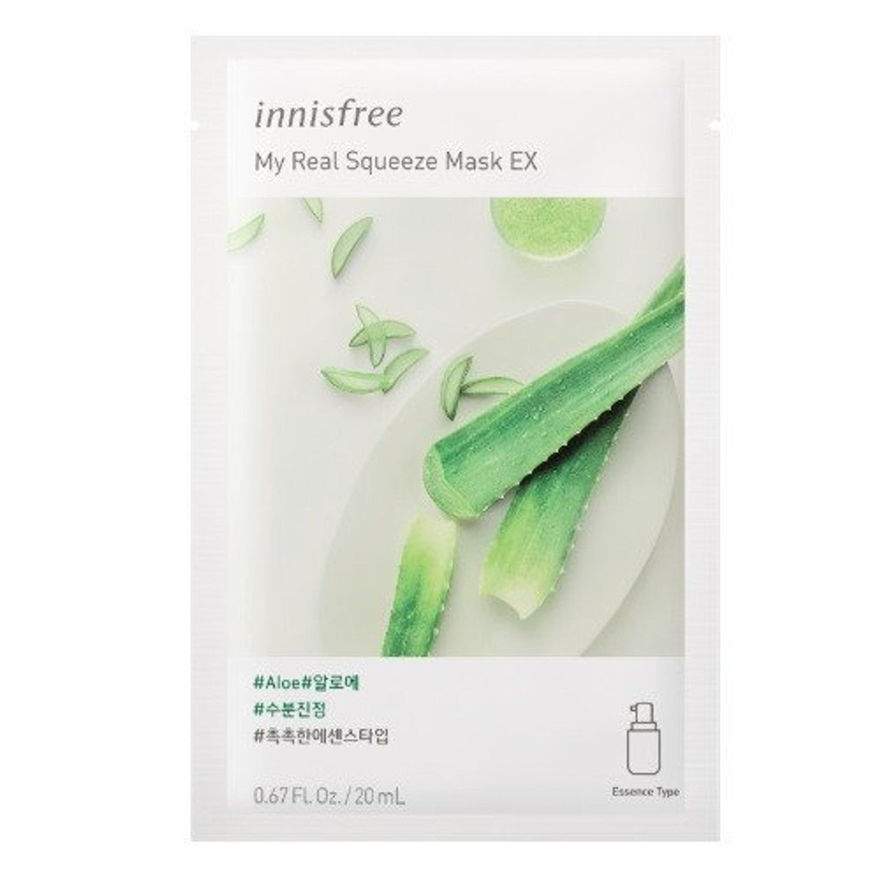 innisfree - *My Real Squeeze Mask EX 1pc(Aloe)(8809612846196)