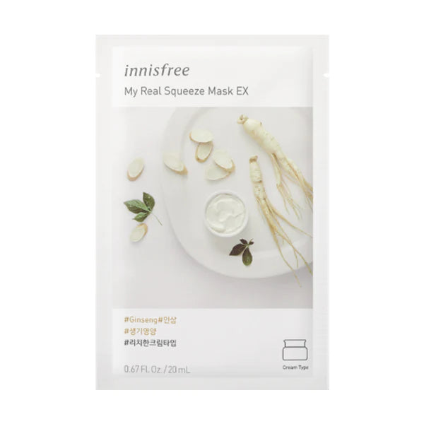innisfree - *My Real Squeeze Mask EX 1pc(Ginseng)(8809612846295)