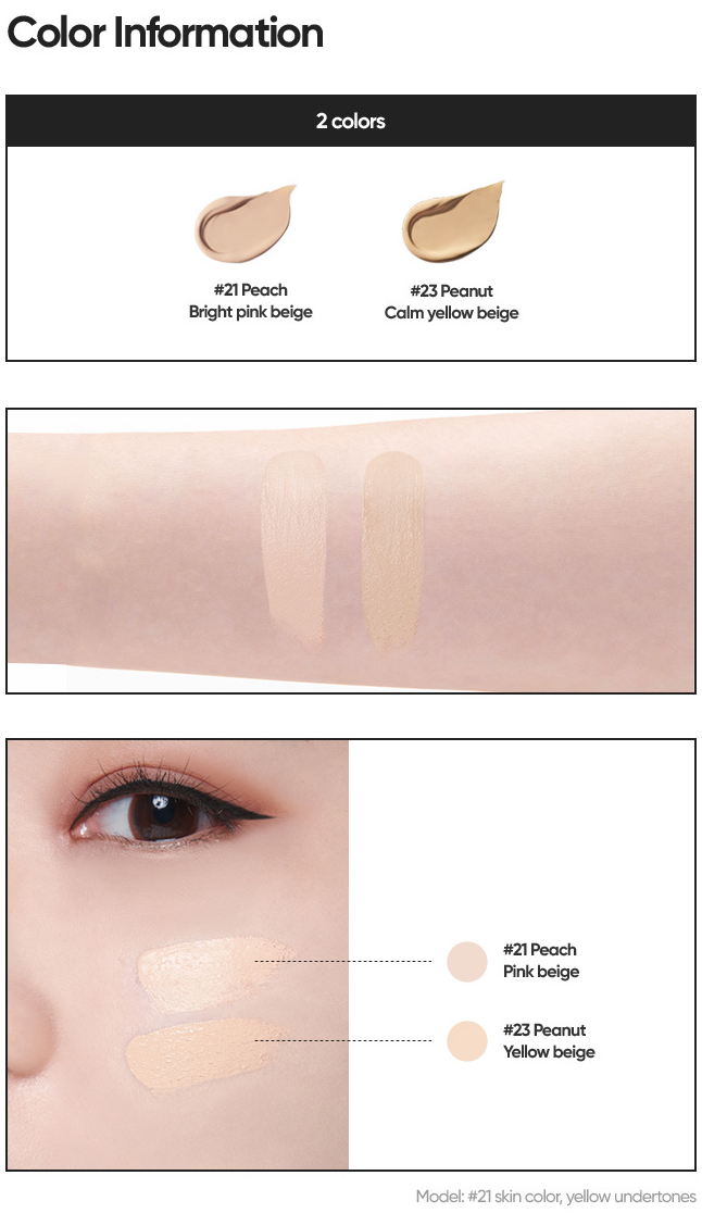 Banila co - *covericious power fit concealer (#21P Peach)5.5g(8809759901529)