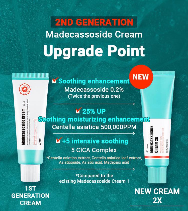 A'PIEU - *Madecassoside Cream 2X (50ml)(8809643547499)