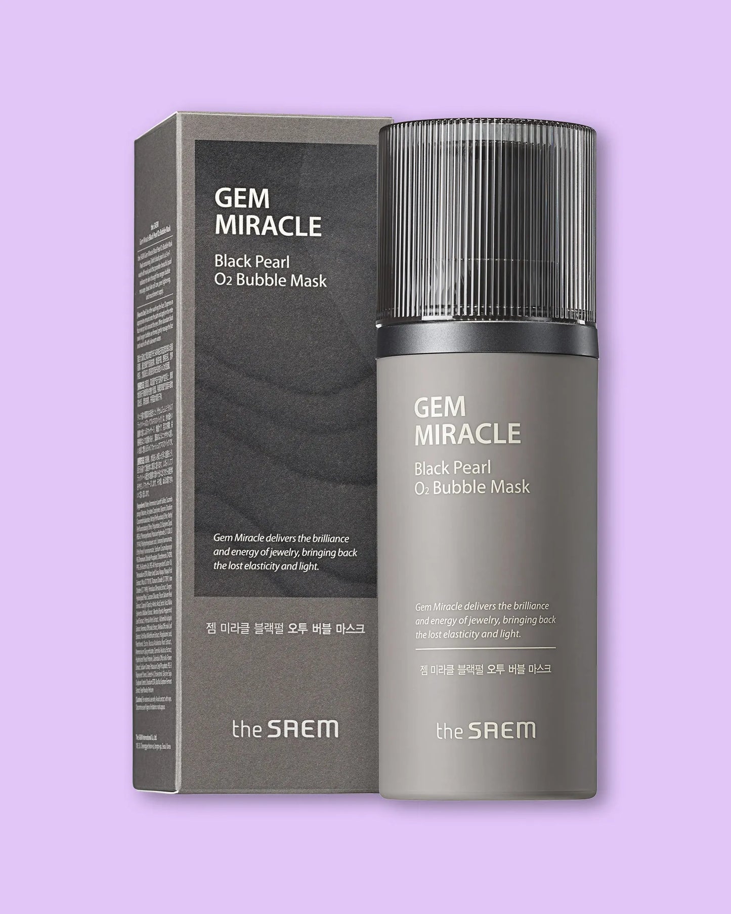 The Saem - *Gem Miracle Black Pearl O2 Bubble Mask 105g(8806164147979)