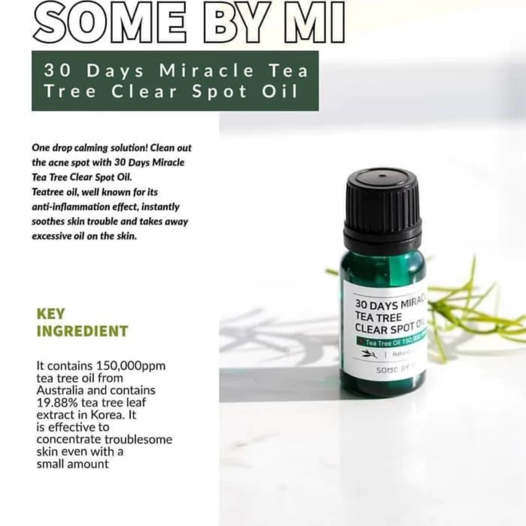 SOME BY MI - *Tea Tree 30 Days Miracle Clear Spot Oil 10ml(8809647390107)