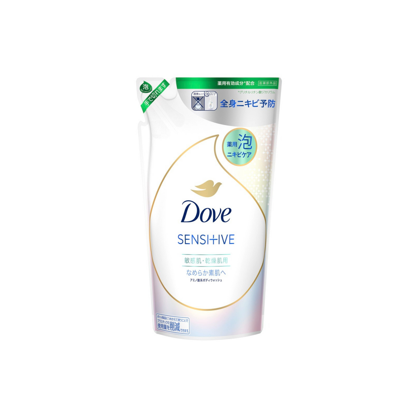 [Worldwide]*Medicated Acne Relief and Soothing Formula Foam Body Wash Refill 430g(4902111777467)[Parallel Import]