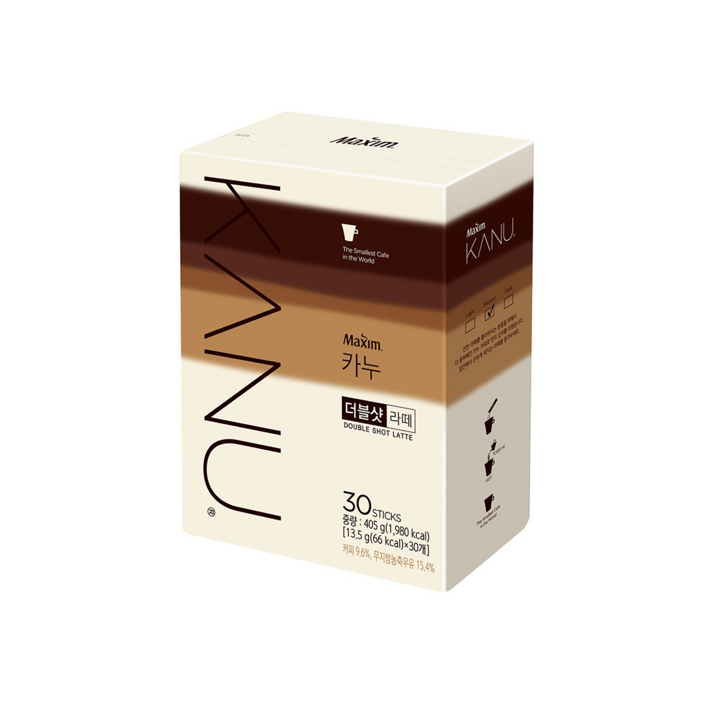 [Worldwide]*KANU*Gong Yoo Maxim Double Shot Latte (30 Sticks)(8801037069020) [Parallel Import]
