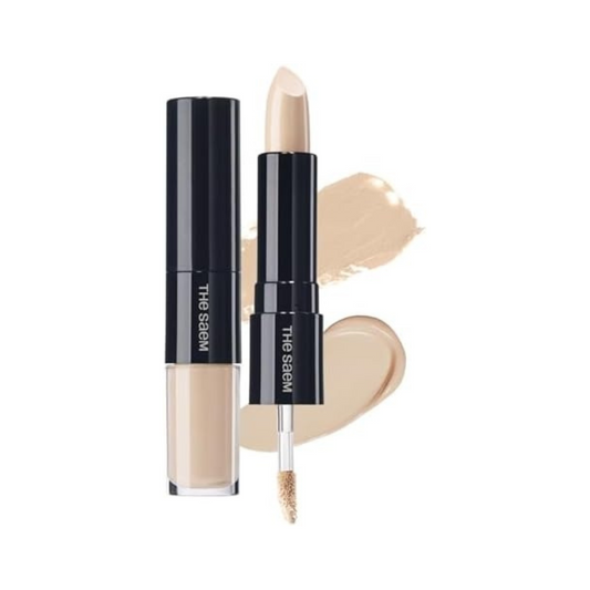 [Worldwide]*The saem*01 Clear Beige/Cover Perfection Ideal Concealer Duo 4.2g+4.5g(8806164129159)[Parallel Import]
