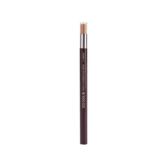 [Worldwide]*The saem*#1Natural Brown/Eco soul pencil & powder dual brow(8806164134740)[Parallel Import]