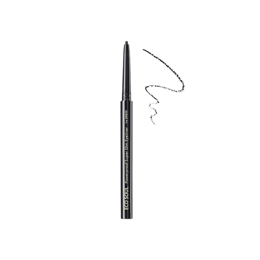 [Worldwide]*The saem*BK01 Night Black/Eco Soul Powerproof Super Slim Eyeliner (8806164149003)[Parallel Import]