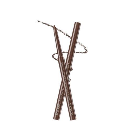 [Worldwide]*The saem*#BR01 Thrill Brown/Eco Soul Powerproof Super Slim Eyeliner(8806164149058)[Parallel Import]