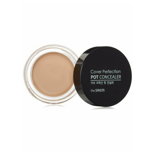 [Worldwide]*The saem*0.5 Ice Beige/Cover Perfection Pot Concealer(8806164179147)[Parallel Import]
