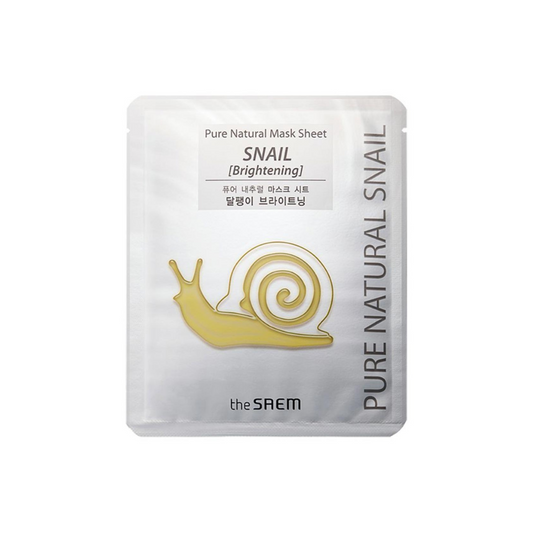 [Worldwide]*Pure Natural Mask Sheet 1 pcs(Snail Brightening )(8806164179727)[Parallel Import]