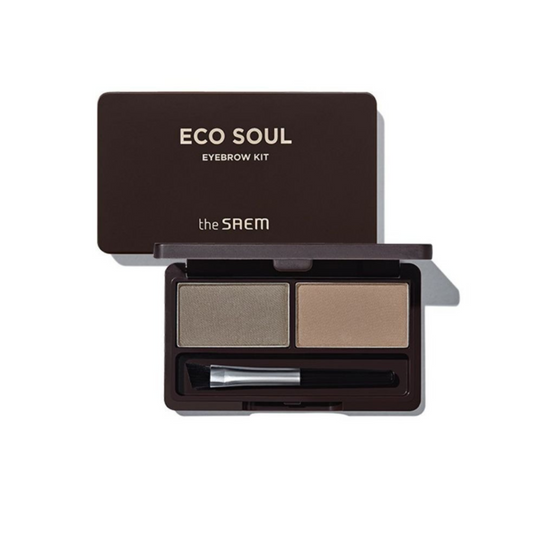 [Worldwide]*The saem*1 Natural Brown/Eco Soul Eyebrow Kit(2.5g*2)(8806164180440)[Parallel Import]
