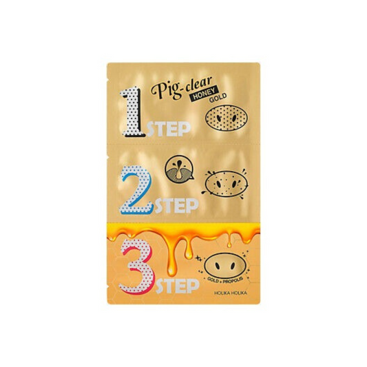 [Worldwide]*Pig Clear Blackhead 3 Step Kit Honey Gold(8806334383503) [Parallel Import]