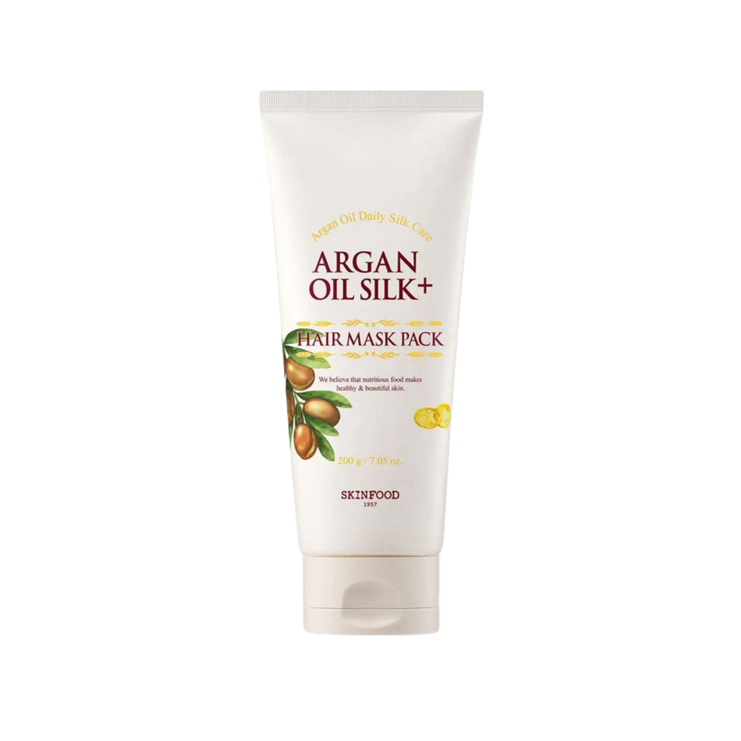 [Worldwide]*Skinfood*Argan Oil Silk Plus Hair Mask Pack 200g(8809032673808)[Parallel import]
