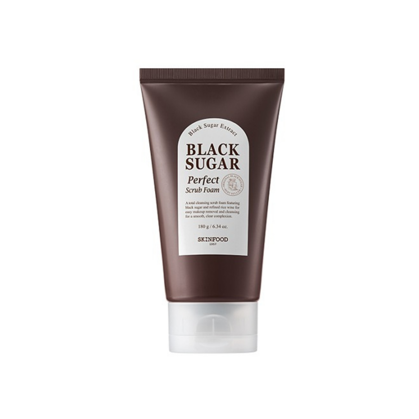 [Worldwide]*Skinfood*Black Sugar Perfect Scrub Foam 180g(8809032674164)[Parallel import]