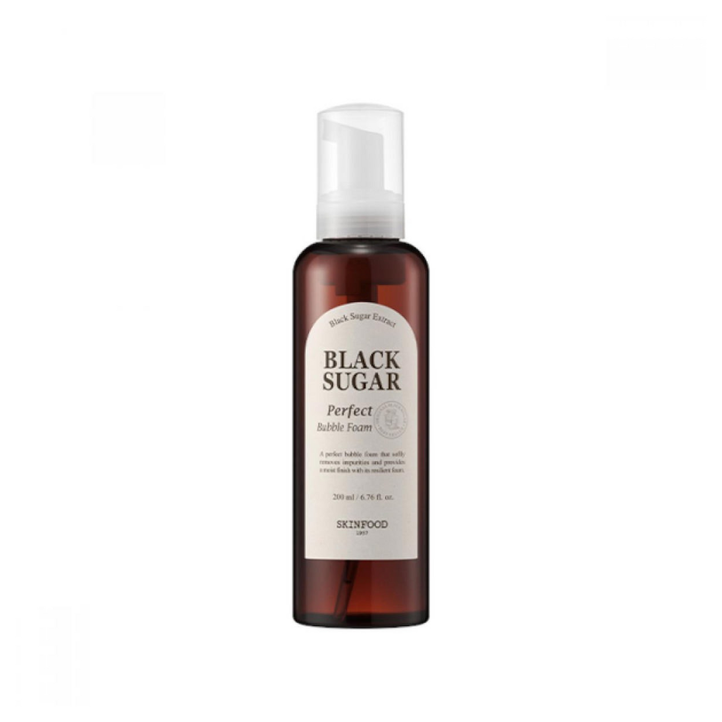 [Worldwide]*Skinfood*Black Sugar Perfect Bubble Foam 200ml(8809032674171) [Parallel Import]