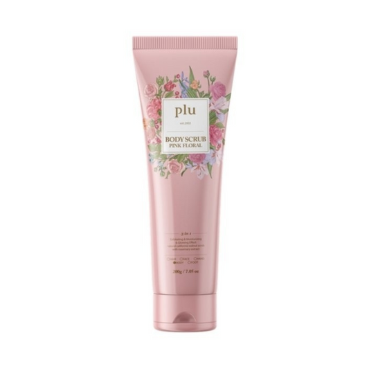 [Worldwide]*Plu*Body Scrub Pink Floral (3 In 1) 200g(8809237076848)[Parallel Import]
