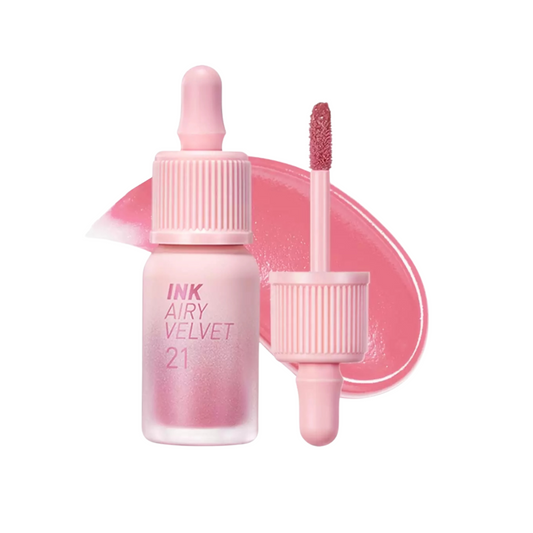 [Worldwide]*Peripera*Lip Tint*#21 Fluffy Peach/Ink Airy Velvet Lip Tint 4g(8809828419719)[Parallel Import]