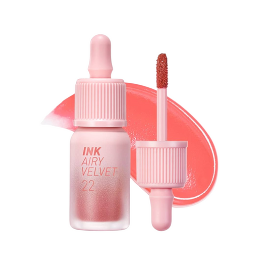 [Worldwide] Peripera *Lip Tint*#22 Center Peach/Ink Airy Velvet Lip Tint 4g(8809828419726)[Parallel Import]