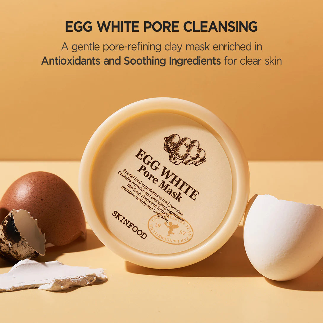 SKINFOOD - *Egg White Pore Mask 125g(8809327940073)
