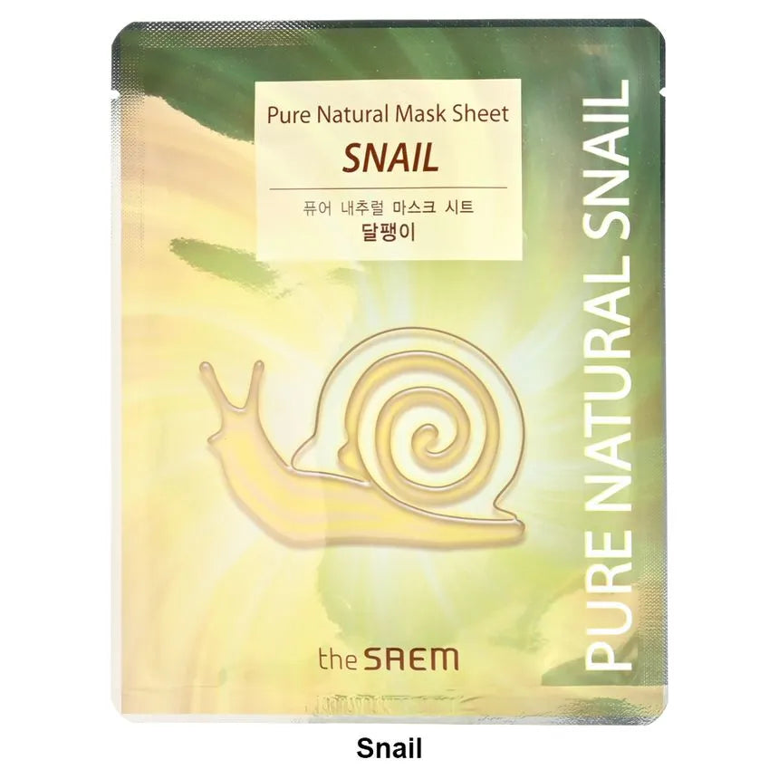 The Saem - *Pure Natural Snail Mask Sheet 1pc(8806164110027)