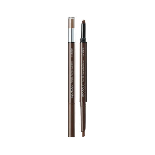 [Worldwide]*The saem*Eco Soul Pencil & Powder Dual Brow 04 Medium Brown(8806164161753)[Parallel Import]