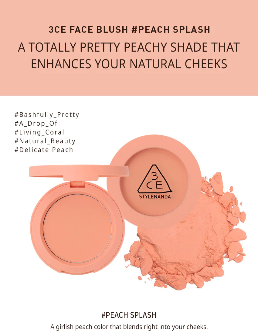 *Face Blush 5g #Peach Splash(8809437399686)[Parallel Import]