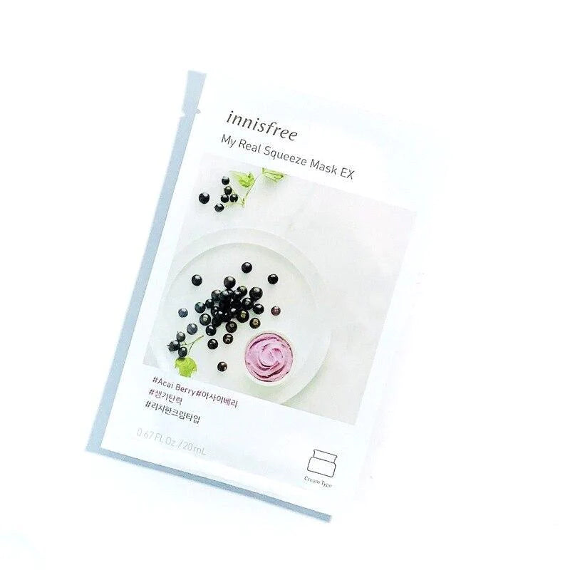 innisfree - *My Real Squeeze Mask EX 1pc(Acai Berry)(8809612848350)