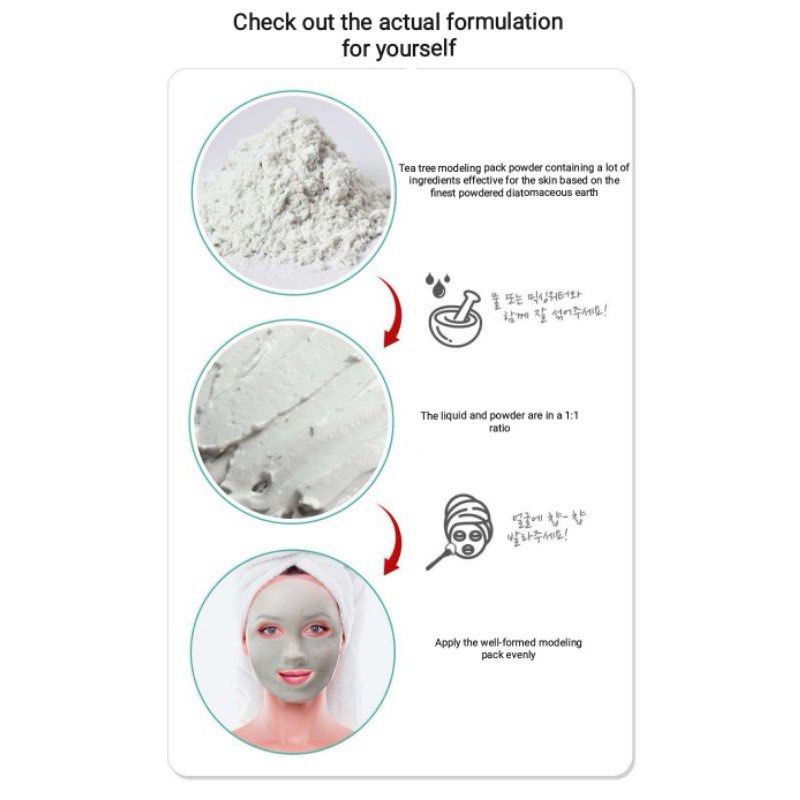 Lindsay - *Premium Modeling Mask 1kg【Cool Tea Tree】(8809371140924)