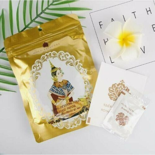 GOLD PRINCESS - *Thailand Royal Foot Stickers-Gold (10 tablets )(8859443700037)