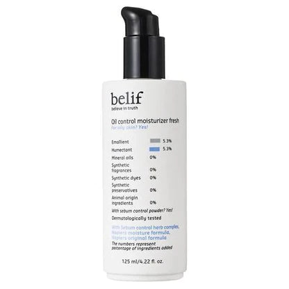 BELIF - *オイル コントロール モイスチャライザー フレッシュ 125ml(8801051925975)