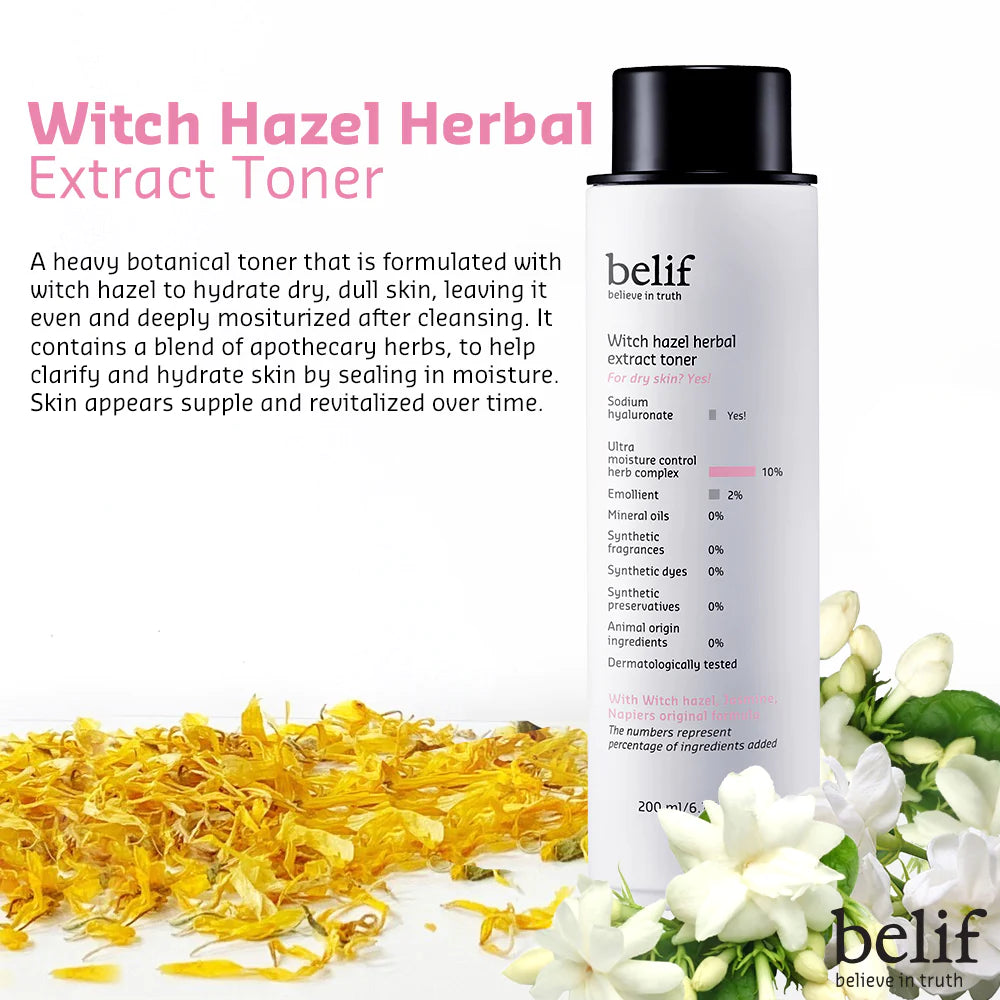BELIF - *Witch hazel herbal extract toner 200ml(8801051925944)
