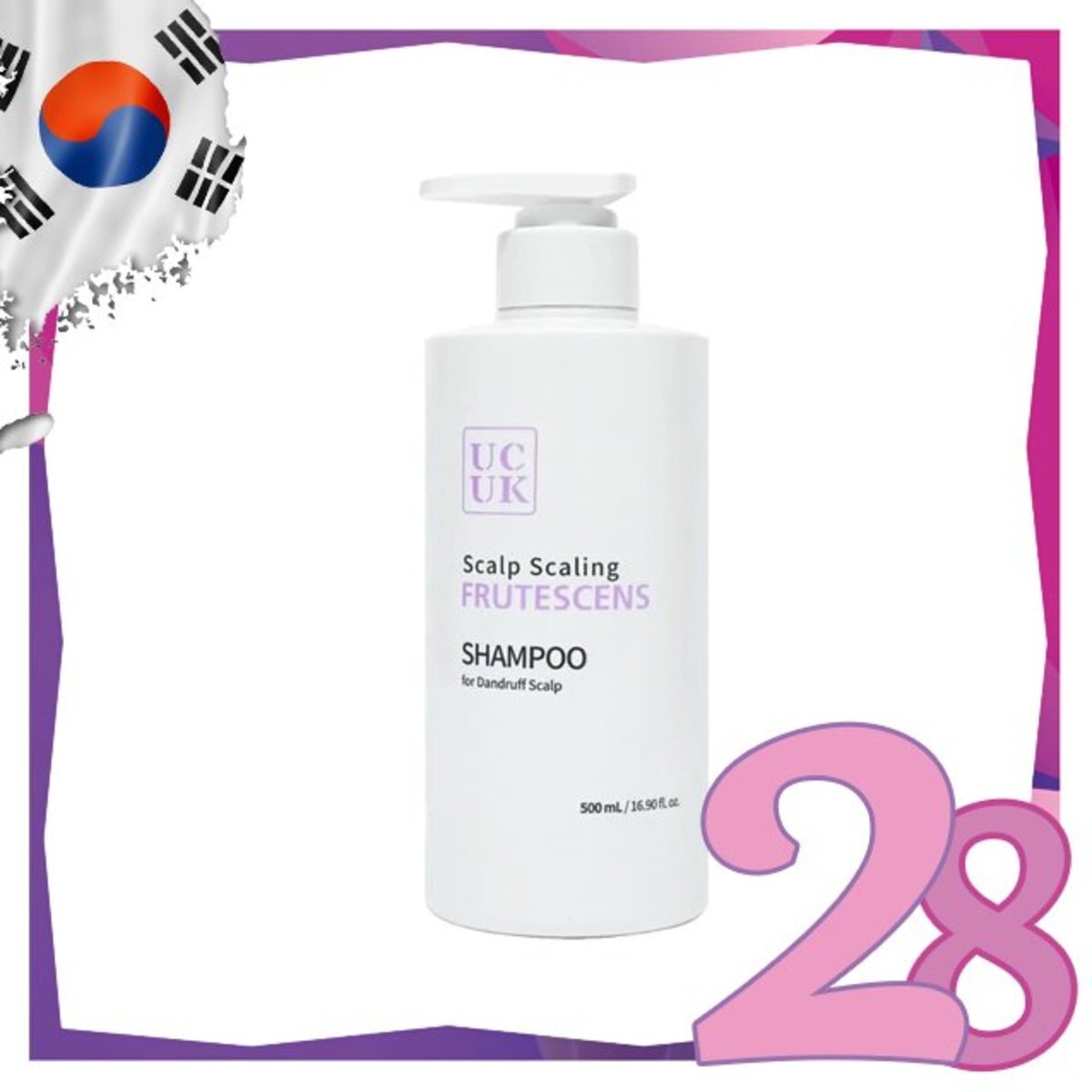 Korea - *UCUK - Scalp Scaling Frutescens Shampoo 500ml(8808033012791)