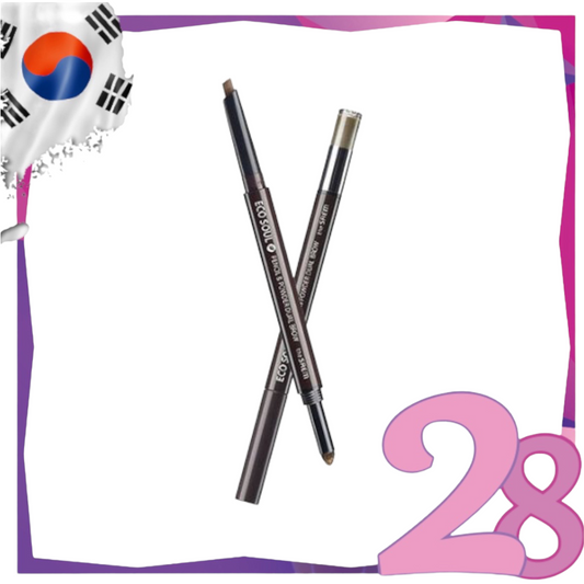 The Saem - *eco soul pencil & powder dual brow(#2 Deep Brown)(8806164134757)