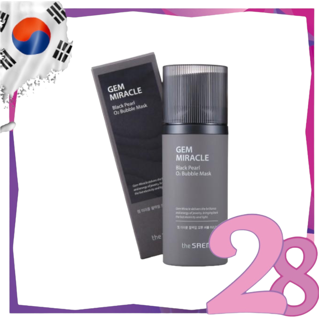 The Saem - *Gem Miracle Black Pearl O2 Bubble Mask 105g(8806164147979)